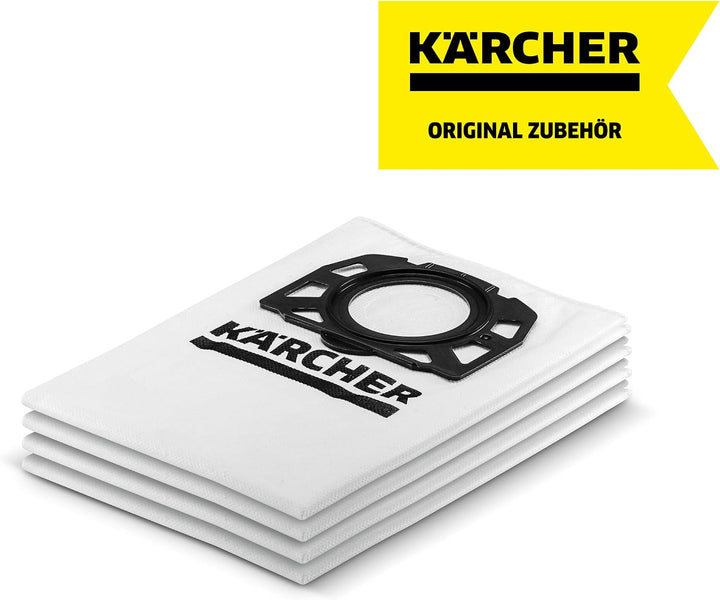 Kärcher Original Vliesfilterbeutel KFI 357: 4 Stück, 3-lagig, extrem reissfest und robust, passgenau