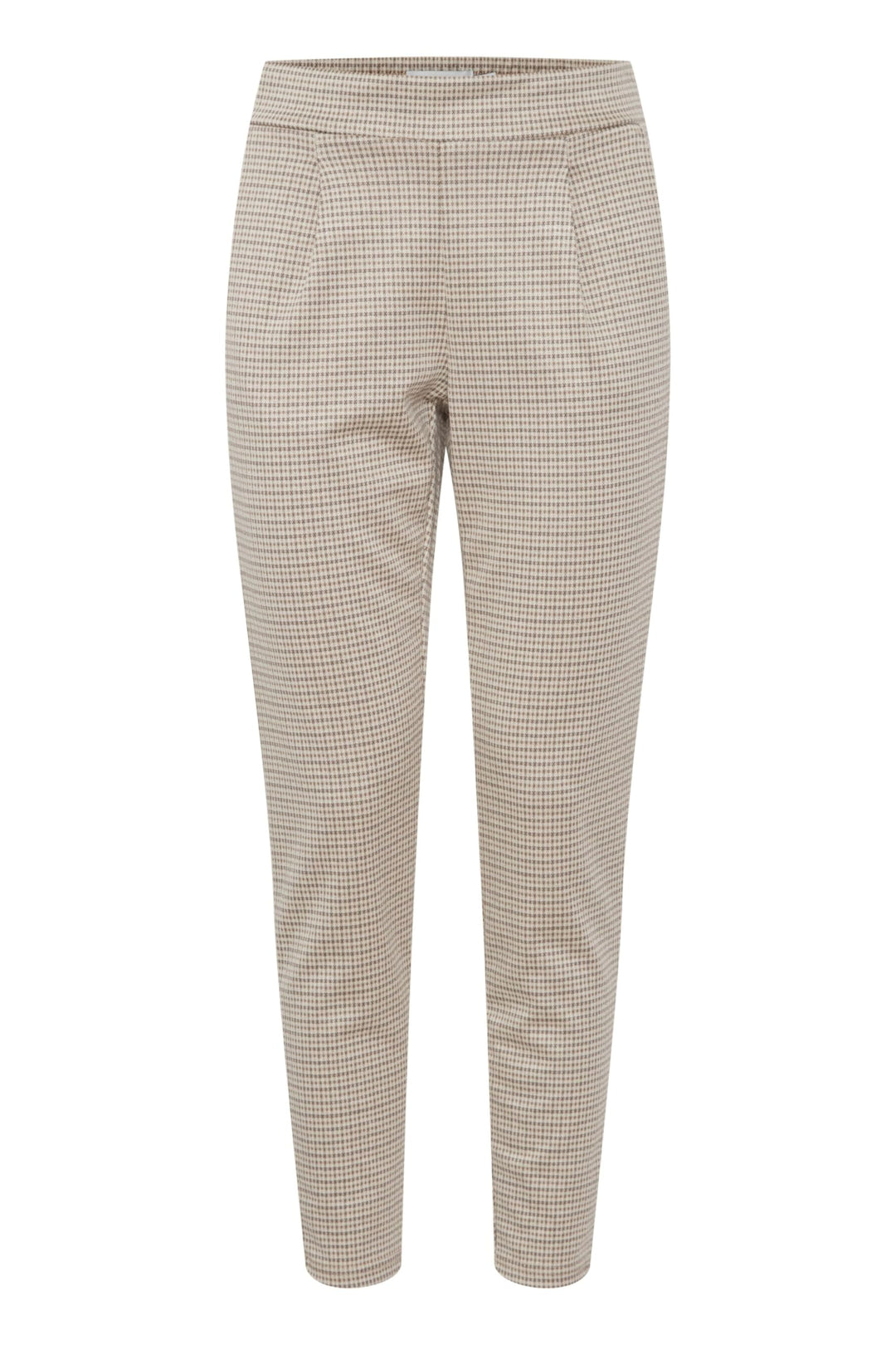 ICHI IHKATE Cameleon PA Damen Hose Stoffhose mit Stretch Enger Schnitt Elastikbund S Sandshell (1309