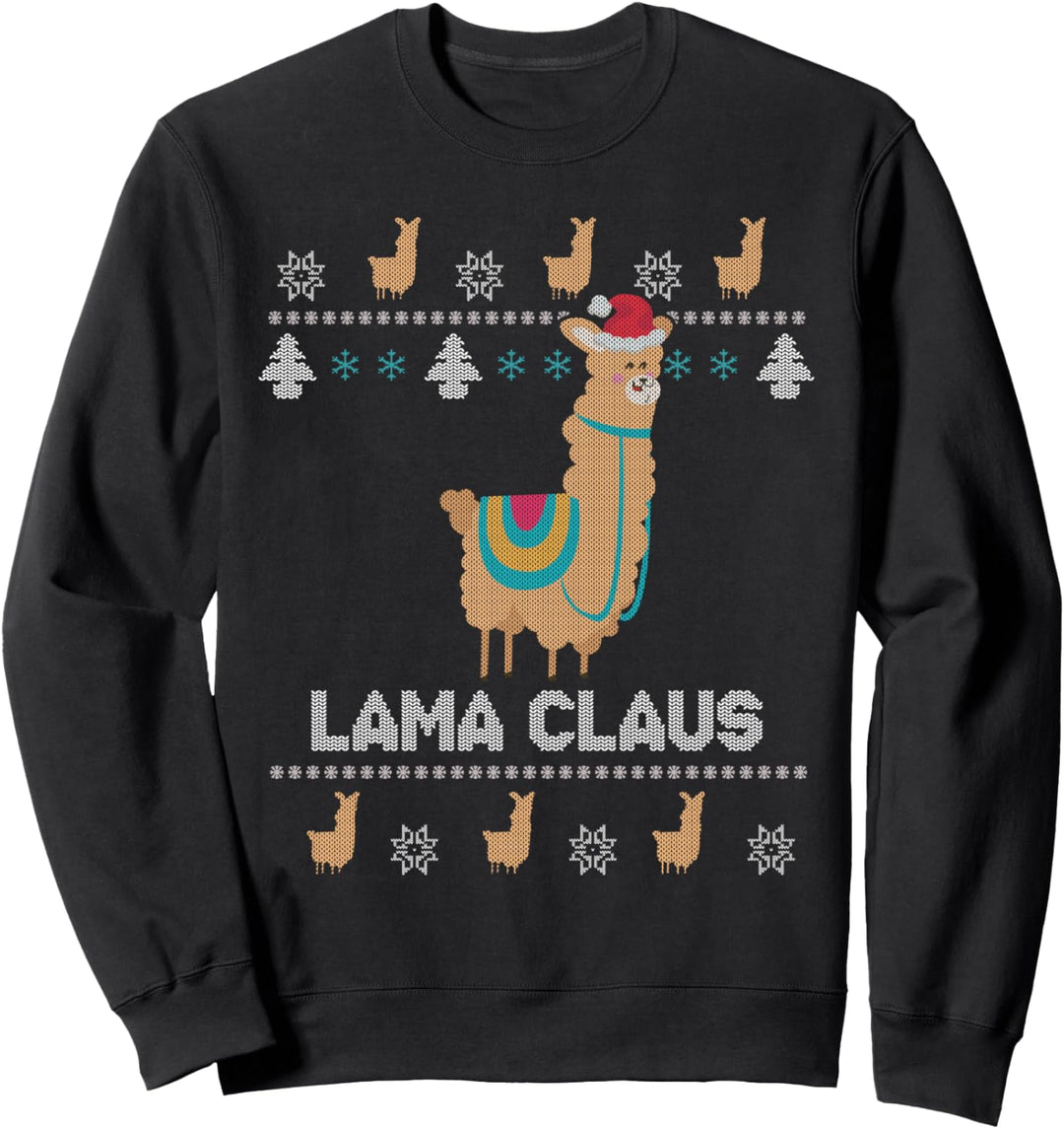Lama Claus Alpaka Ugly Christmas Sweater Sweatshirt