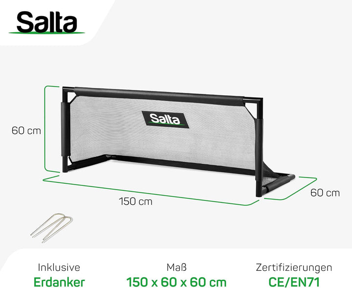 Salta Techniq - Panna Tor - Mini Fussballtor für Kinder und Erwachsene - Inklusive Verankerung - 150