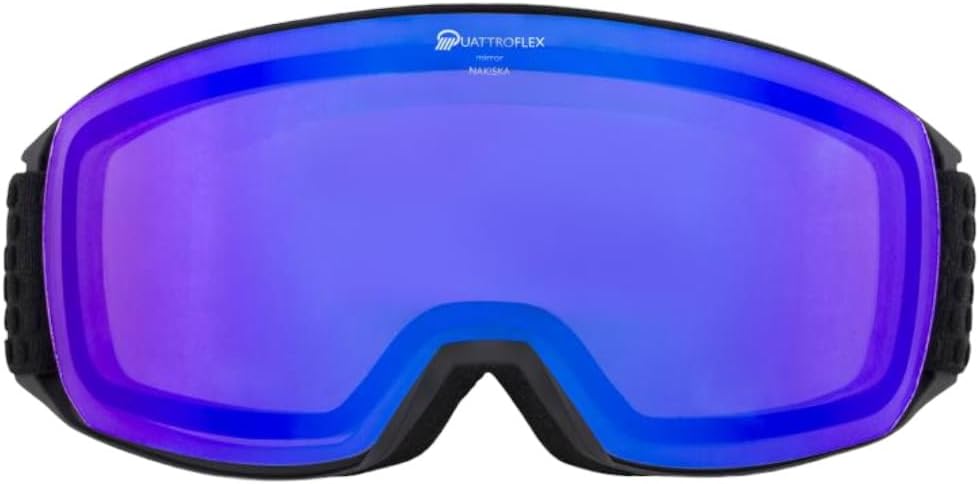 ALPINA NAKISKA Q - Verspiegelte, Kontrastverstärkende & Polarisierte Skibrille Mit 100% UV-Schutz Fü