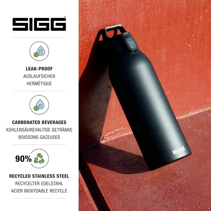 SIGG - Edelstahl Trinkflasche - Shield ONE - Für Kohlensäurehaltige Getränke Geeignet - Auslaufsiche