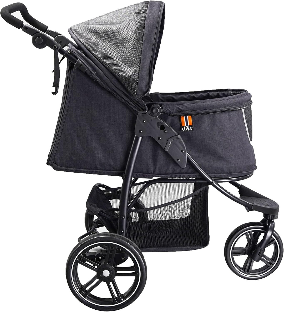 My Duque Cooper - Hundewagen & Haustier Buggy bis 32 kg mit Ablagekorb für Einkäufe, einfach faltbar