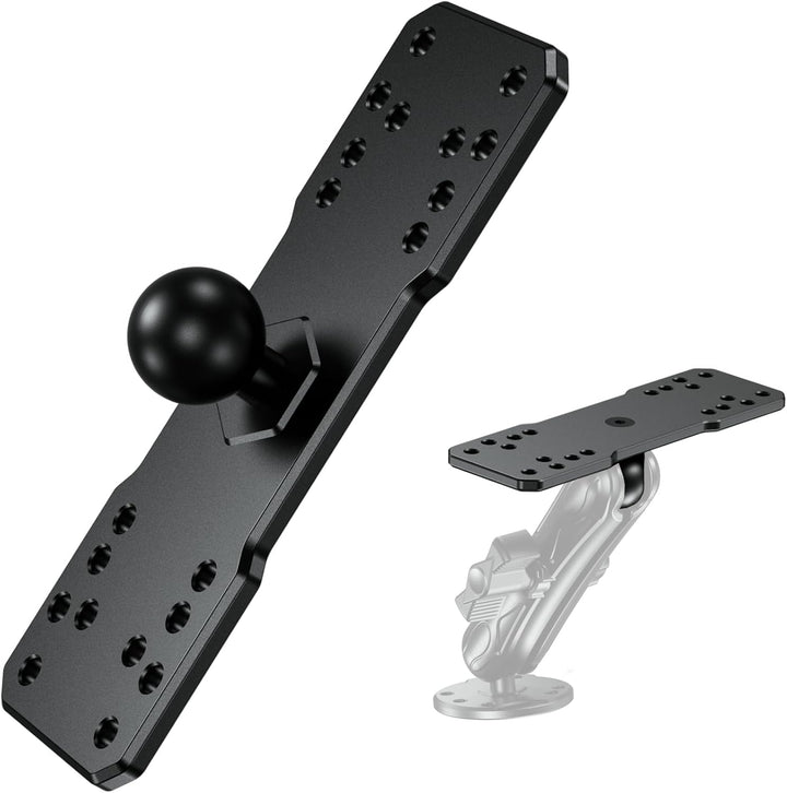 BRCOVAN 1-Zoll-Kugel Fischfinderhalterung Platte, Universelle Marine-Elektronikplatte aus Aluminiuml