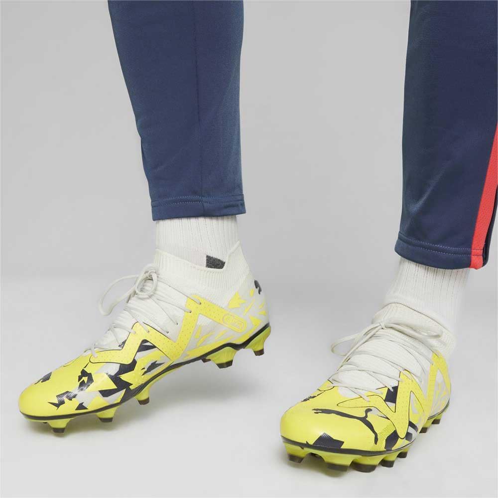 PUMA Herren Future Match Fg/Ag Fussballschuh, 42 EU Sedate Gray Asphalt Yellow Blaze