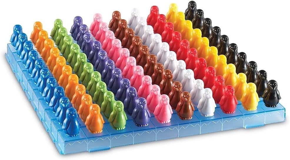 Learning Resources Penguins on Ice Mathematik-Spielset, 30 x 2.5 cm