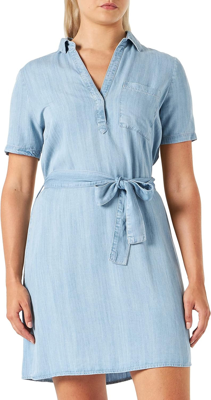 Mavi Denim Dress; Light Indigo