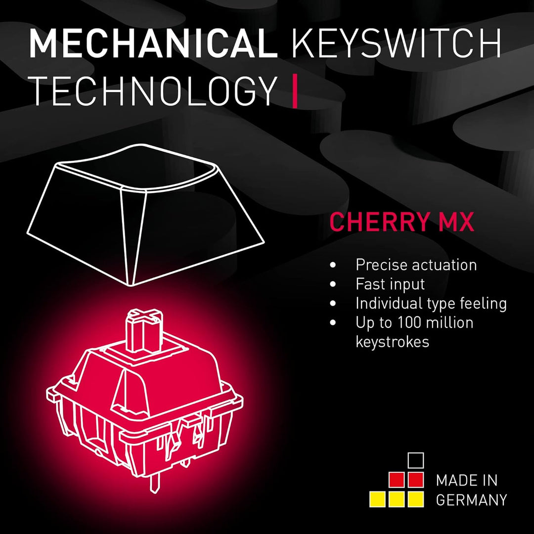 Cherry MX Board 3.0 S Wired Gamer Mechanische Tastatur mit Aluminiumgehäuse – MX Brown Switches (Sig