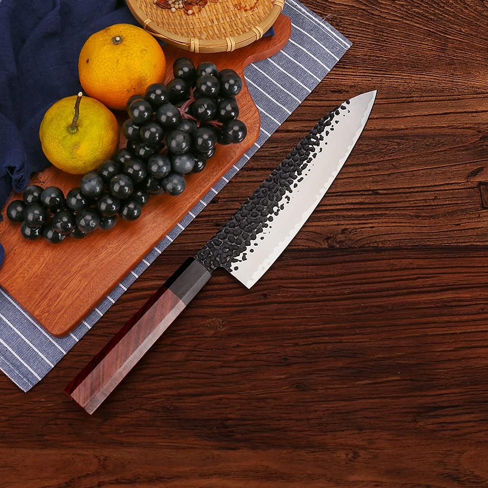 WILDMOK 20,8cm, Kochmesser 3 Schichten 9CR18MOV CLAD STAEL, geschmiedetes Gyuto -Küchenmesser mit ac