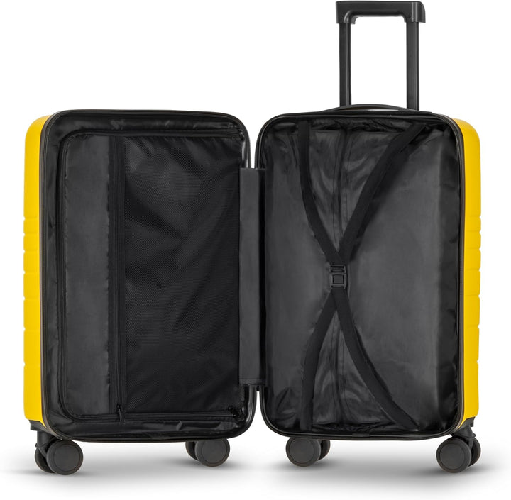 ETERNITIVE - Koffer I Reisekoffer aus ABS I Rollkoffer I Reisetrolley Leicht mit Doppelrollen 360° I