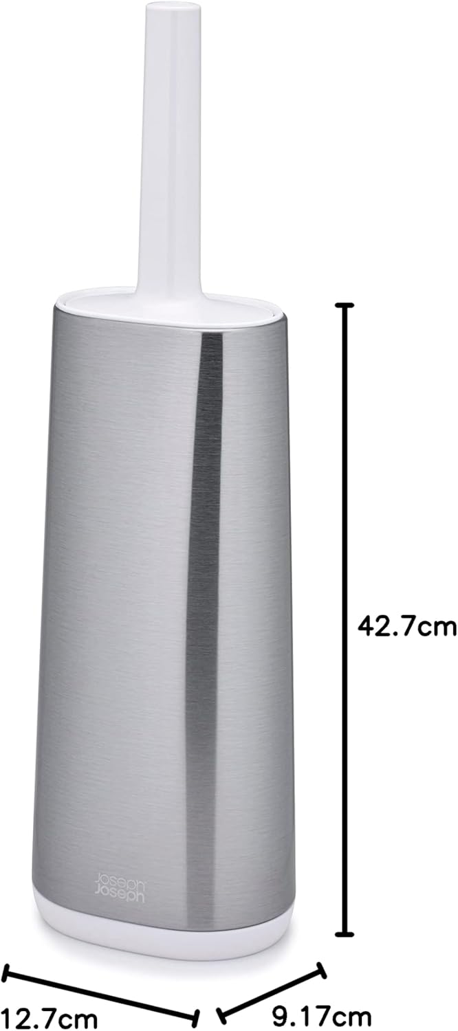 Joseph Joseph Flex - Hygienische Silikon-Toilettenbürste mit Halter, Anti-Tropf, Anti-Verstopfung Ko