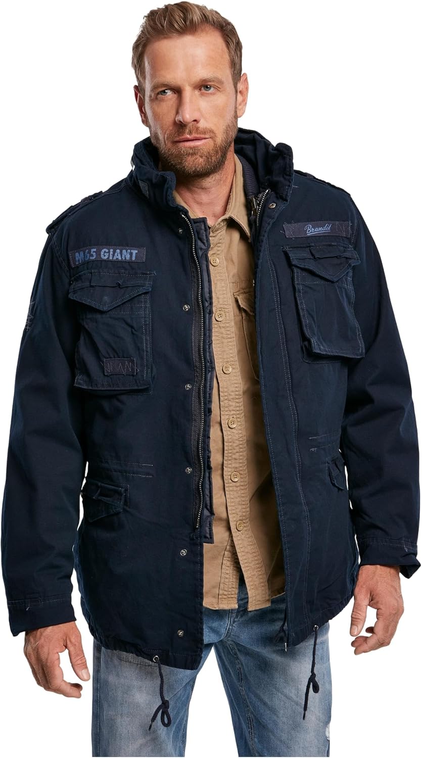 Brandit M65 Giant Herren Jacke Parka Winterjacke S Blau (Navy), S Blau (Navy)