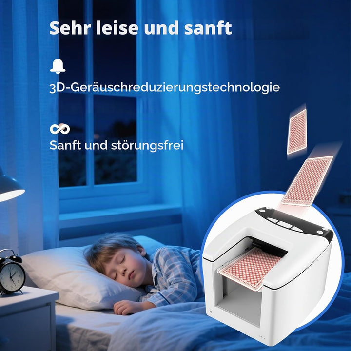 Elektrischer Automatischer Kartengeber mit 360° Drehfunktion, 4000mAh Akku, bis 8 Spieler betrugssic