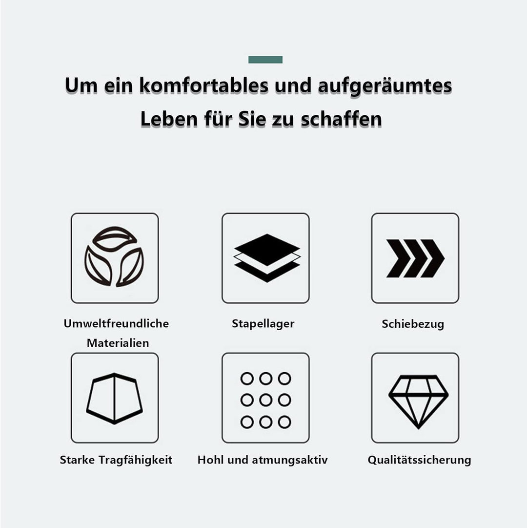 Kleiderschrank-Schubladenboxen, stapelbarer Kleiderschrank-Organizer, faltbare Aufbewahrungsboxen fü