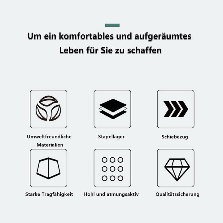 Kleiderschrank-Schubladenboxen, stapelbarer Kleiderschrank-Organizer, faltbare Aufbewahrungsboxen fü
