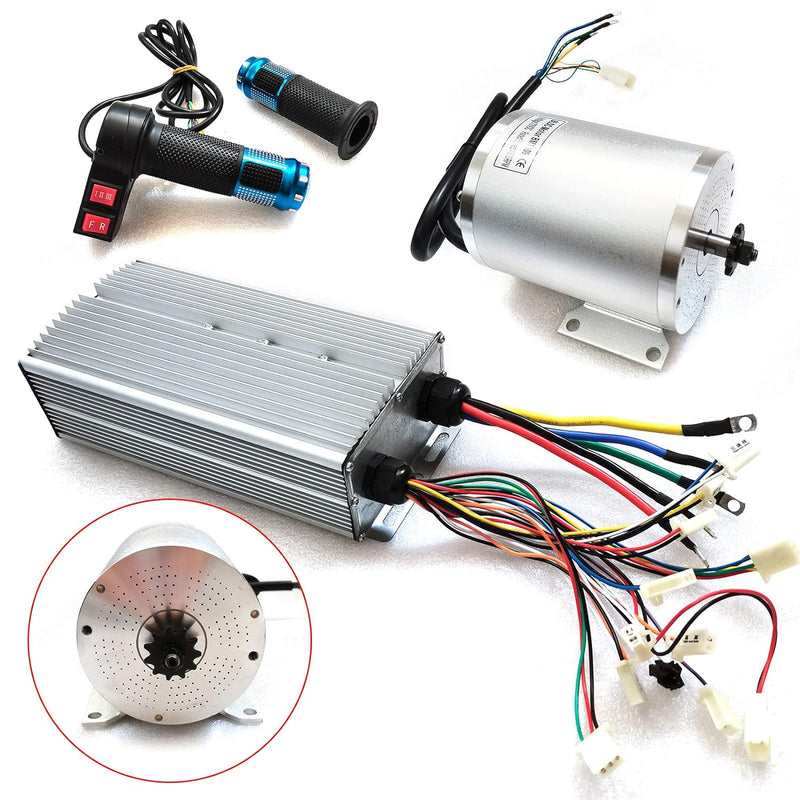 BLDC Motor Kit Bürstenloser Gleichstrommotor inkl. Controller und Drosselklappengriff 3000W 72V DC 4