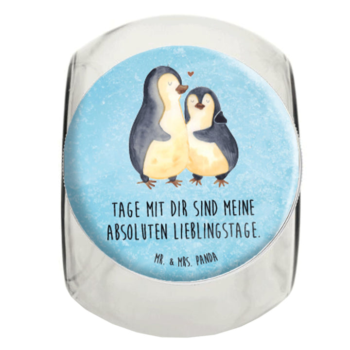 Mr. & Mrs. Panda Teedose Pinguin umarmen L 870ml - Geschenk, Lebensmittelbehälter, Hochzeitstag, Lie
