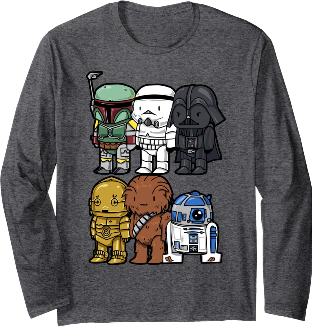 Star Wars Group Shot Little Dudes Cartoon Langarmshirt