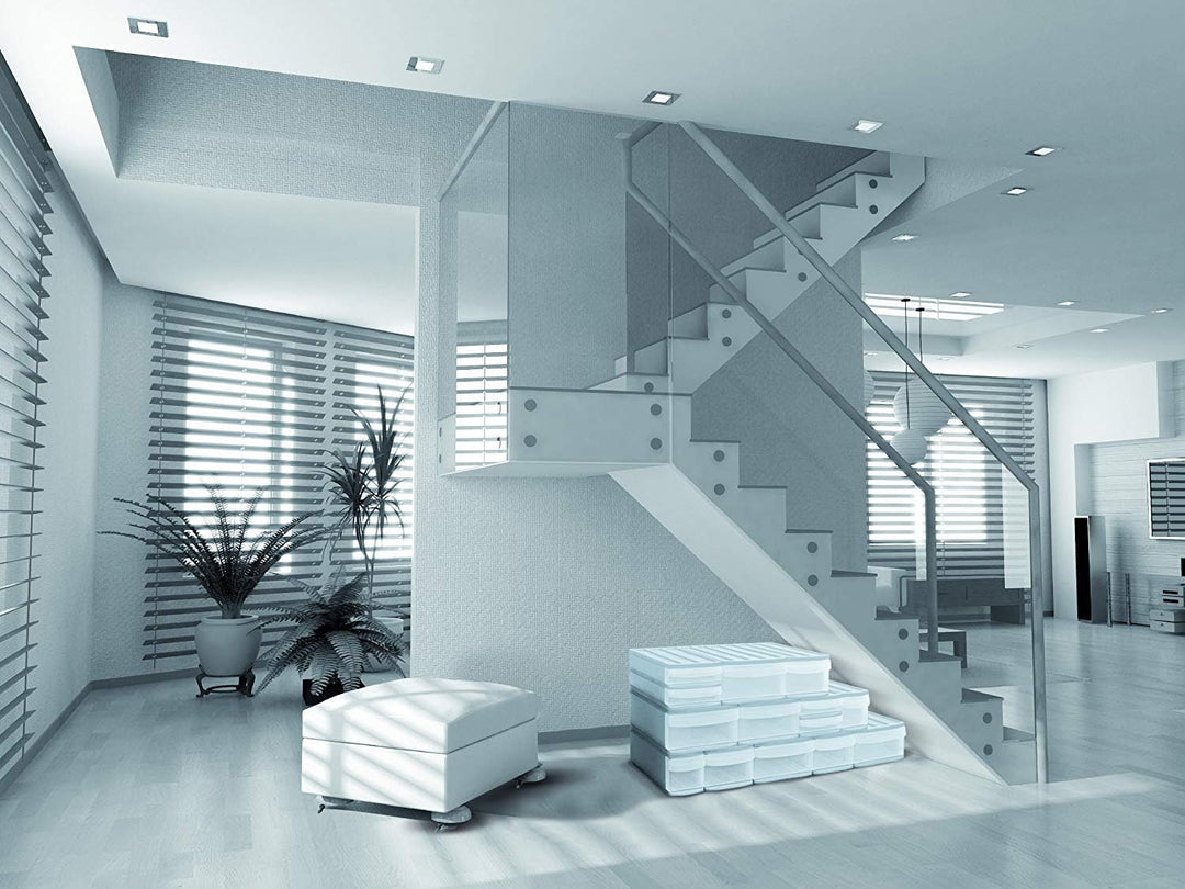 Rotho Systemix Schubladenbox mit 2 Schüben, Kunststoff (PP) BPA-frei, transparent, M Duo (39.5 x 25.