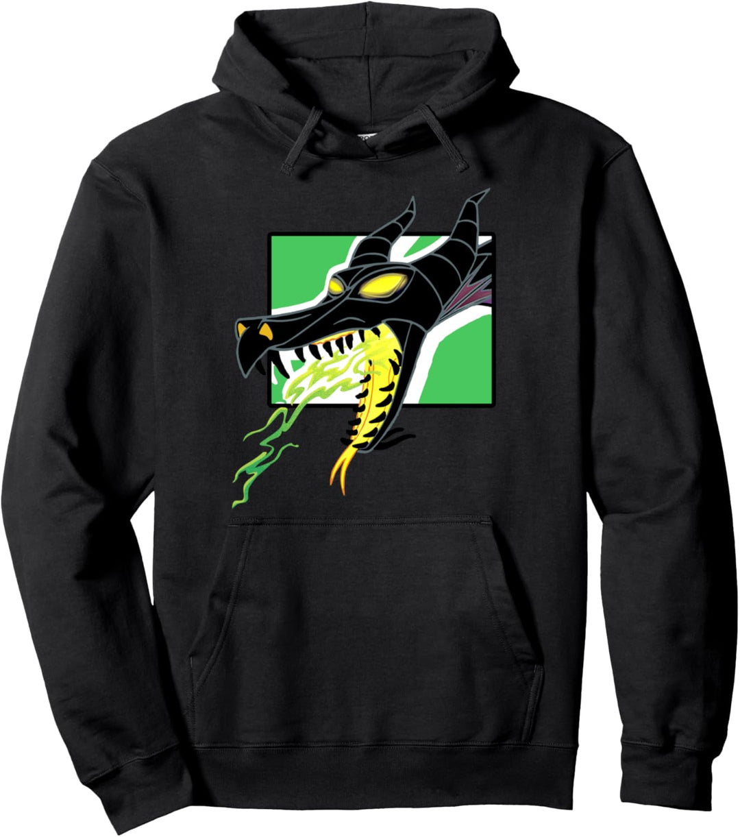 Disney Maleficent Fire Breathing Dragon Portrait Pullover Hoodie