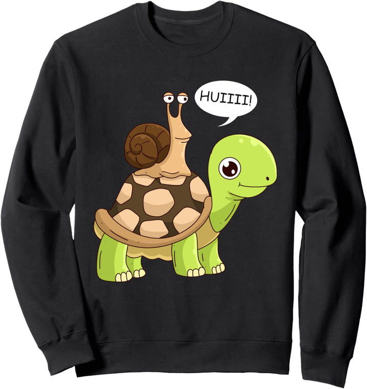 Sarkasmus Geschwindigkeit Wheee! Schnecke Schildkröte Sweatshirt