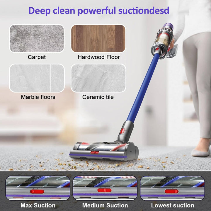Torque Drive Bodendüse für Dyson V11 V15 V10 V8 V7 Bürste Anti-Tangle Einstellbare Saugkraft Elektri