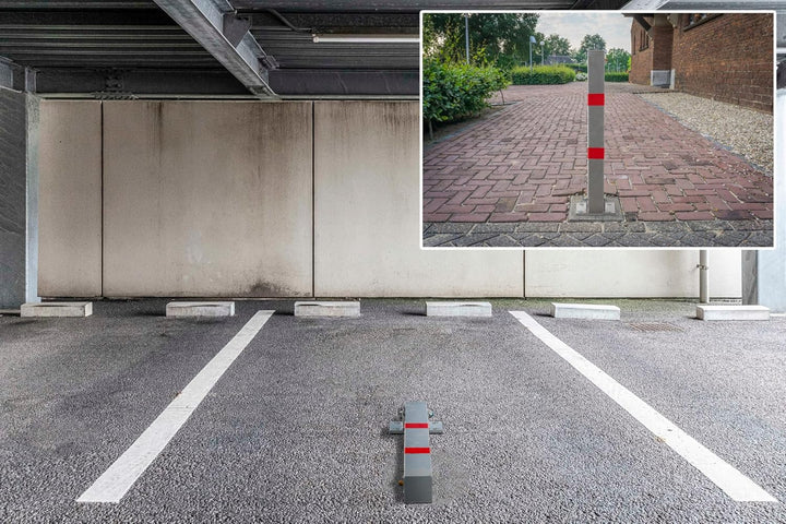 Stagecaptain PPP-70 SR Parkpfosten - Stabile Parkplatzsperre aus Stahl - Galvanisiert und pulverbesc