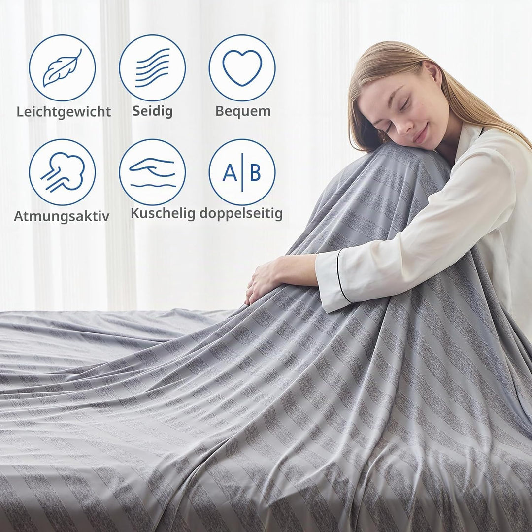EMME Kühldecke Kühlende Decke, Arc-Chill Q-Max>0,5, 274 x228 cm, 2 in 1 Doppelseitige Dünne Sommerde