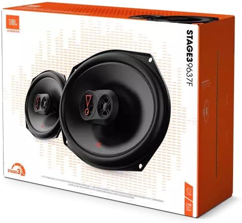 JBL Stage3 9637F 3-Wege Auto Lautsprecher Set von Harman Kardon ohne Gitter - 375 Watt KFZ Ovale Aut