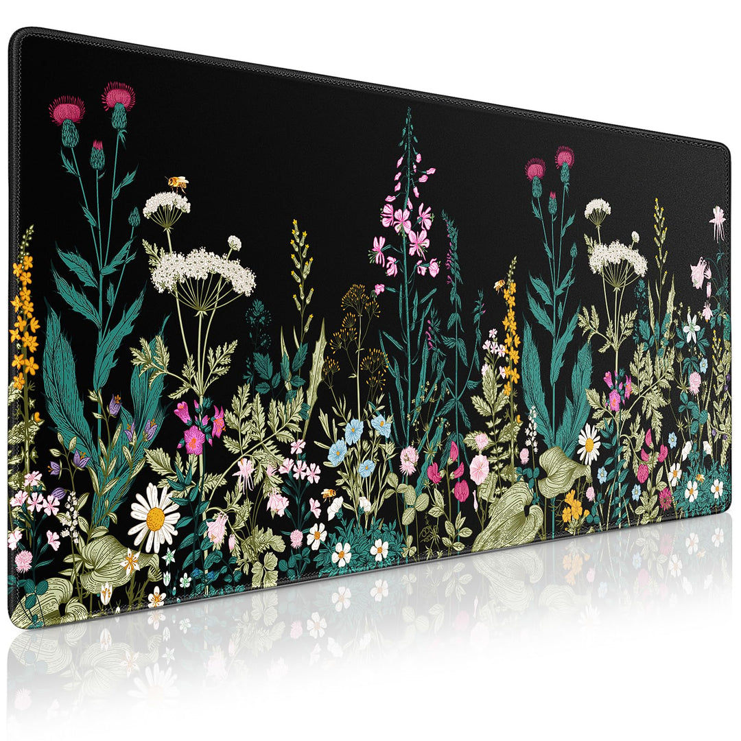 Mousepad XXL,900x400(35.4×15.7in) Gaming Mauspad mit genähten Kanten, rutschfeste Gummimatte,wasserd