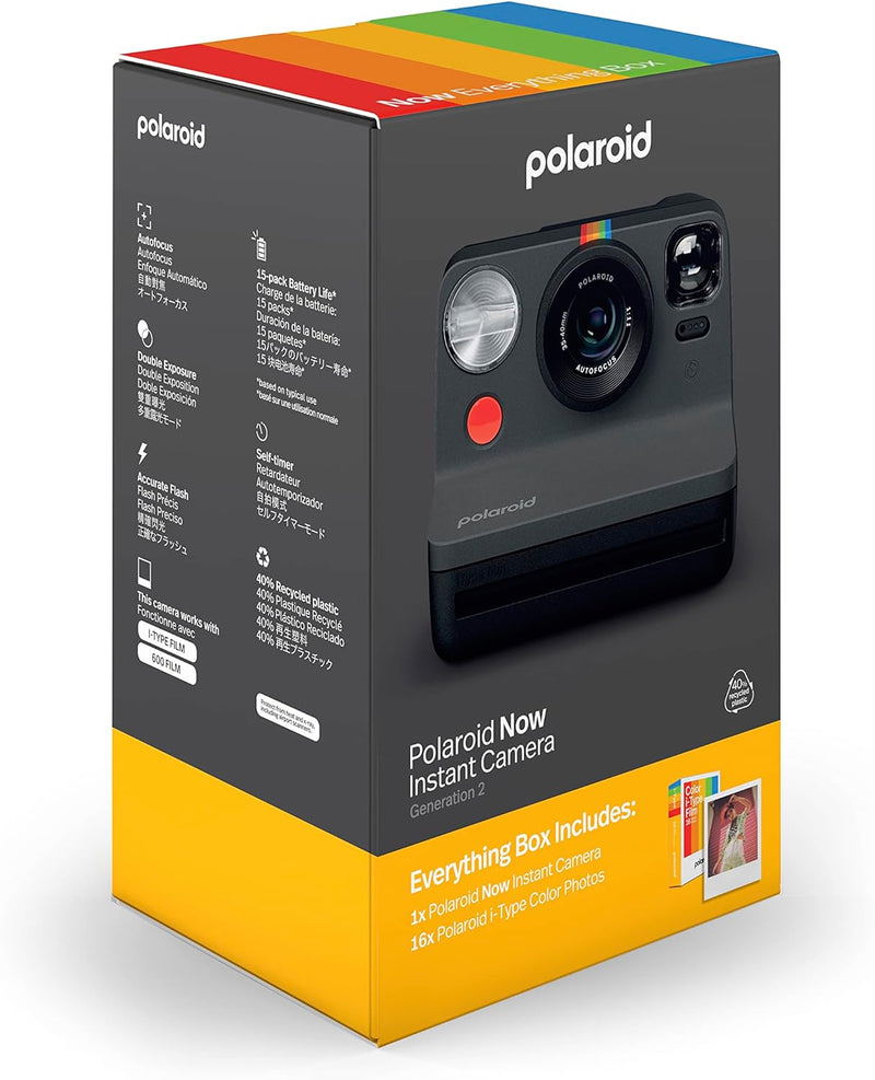 Polaroid Everything Box Now Gen 2 Sofortbildkamera - Schwarz Schwarz Everything Box Kamera Everythin