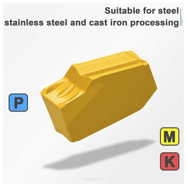 CDBP Hartmetall Stechplatte GTN-2(SP200) Stechbreite 2 mm für Stahl, CVD-beschichtete, 10 Stück GTN-