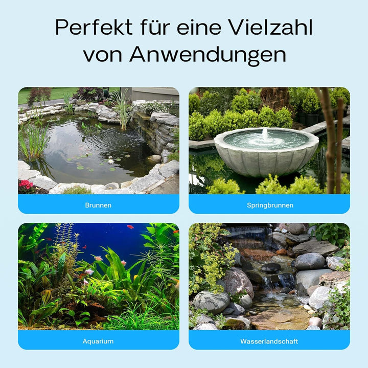 SunSun CHJ-600 ECO Aquarium Pumpe 600 l/h 8 W Aquariumpumpe mit regulierbarem Durchfluss für kleines