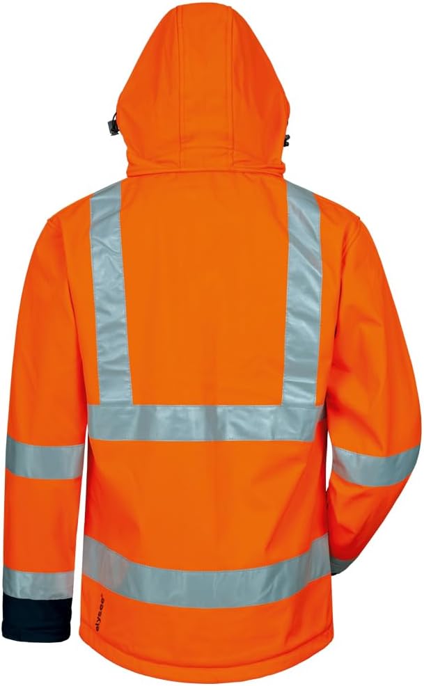 *BILL* WARNSCHUTZ-SOFTSHELLJACKE ELYSEE ORANGE/MARINE, EN 471/3