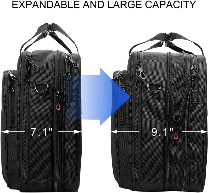 KROSER Laptop Tasche XXL 18,5 Zoll Schultertaschen Business Aktentasche Passt Bis Zu 18 Zoll Wassera