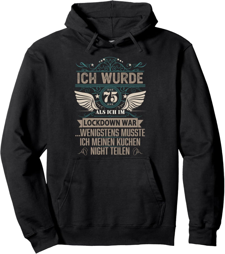 75 Jahre alte Frauen Männer 75 Jahre geboren 1946 Pullover Hoodie
