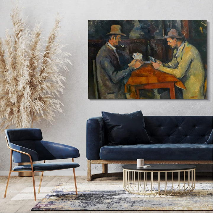 Printed Paintings Leinwand (80x60cm): Paul Cézanne - Die Kartenspieler 80x60 cm, 80x60 cm