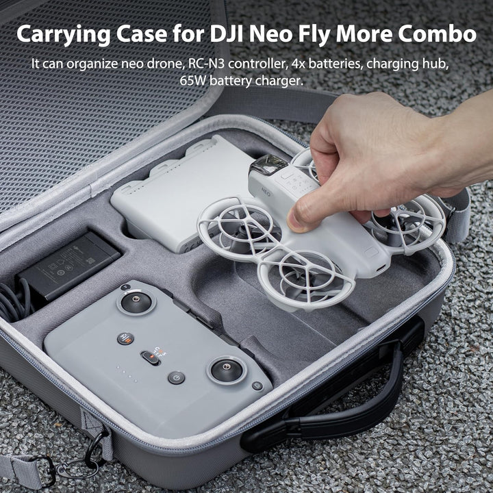 STARTRC Neo Tasche,Tragbar PU Case für DJI Neo Fly More Combo Zubehör,Tragetasche für DJI Neo Drohne
