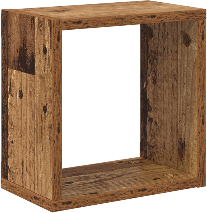 vidaXL Wandregale Altes Holz Massivholz Altholz 26 x 15 x 26 cm Altes Holz 26 x 15 x 26 cm, Altes Ho