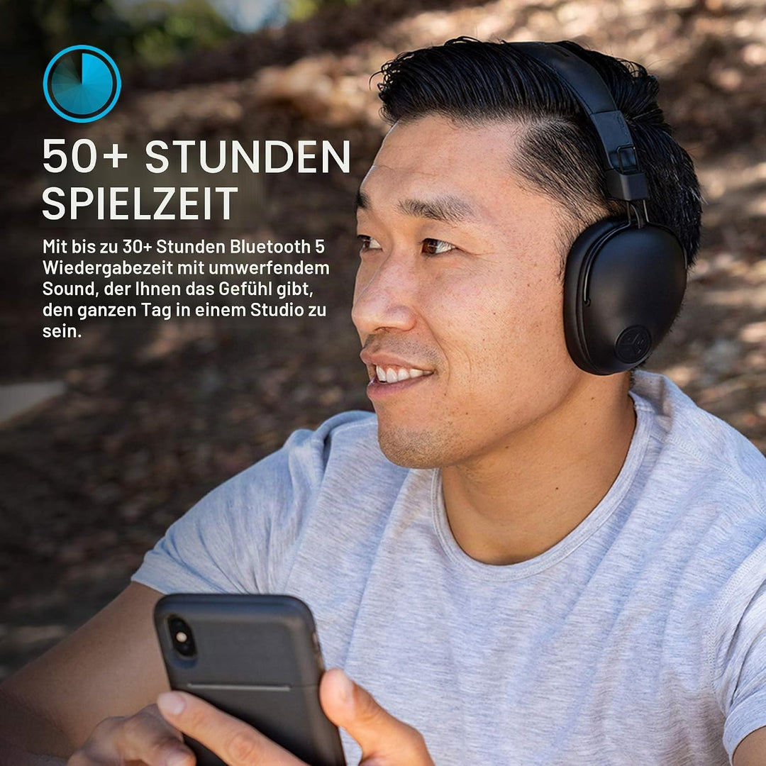 JLab Studio Pro Bluetooth Kopfhörer - Kabellose Kopfhörer, Over-Ear Mit Mehr Als 50 Stunden Bluetoot