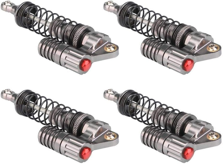 RC Stossdämpfer, 4 Stücke Aluminiumlegierung Hochfeste Federn Schocks Set fest für RC Crawler Auto,