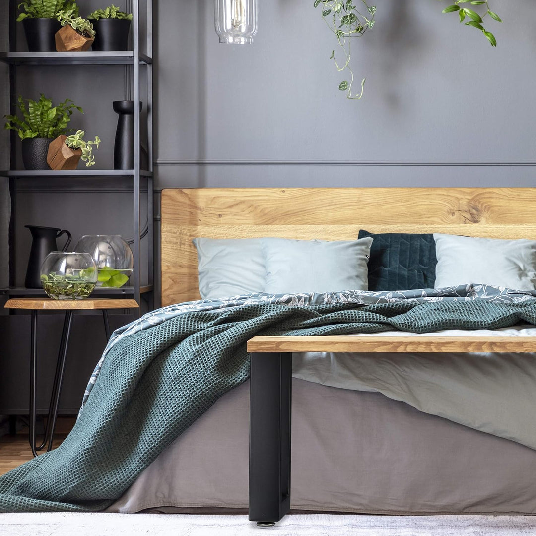 Relaxdays Tischkufen 2er Set, BxH: 100x72 cm, Metall Tischbeine Schreibtisch, Esstisch, Couchtisch,