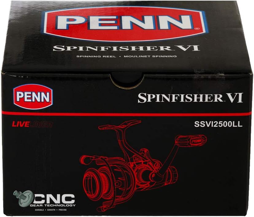 PENN Spinfisher VI Spinnrolle 2500 Live Liner, 2500 Live Liner