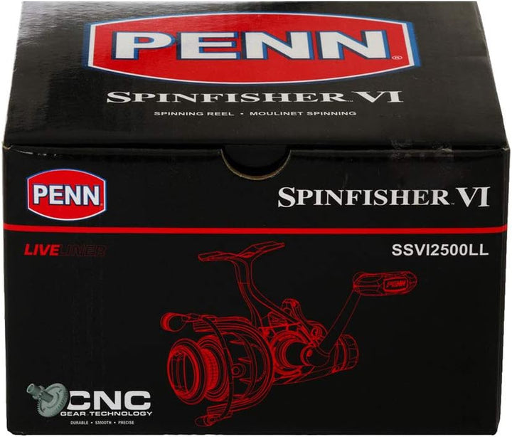 PENN Spinfisher VI Spinnrolle 2500 Live Liner, 2500 Live Liner