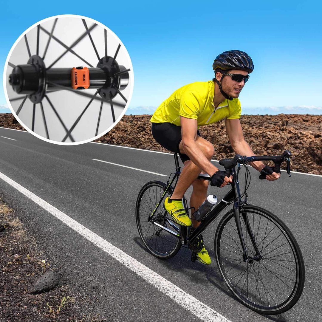 moofit Geschwindigkeitssensor und Trittfrequenzsensor, Bluetooth &amp; ANT+ Kabelloser Geschwindigkeits,