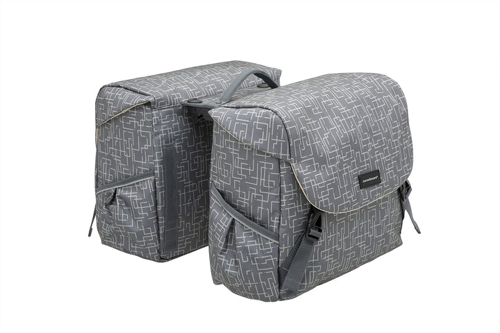 New Looxs Mondi Joy Double Racktime Doppeltasche, Ivy 38 Liter Ivy Grey, 38 Liter Ivy Grey
