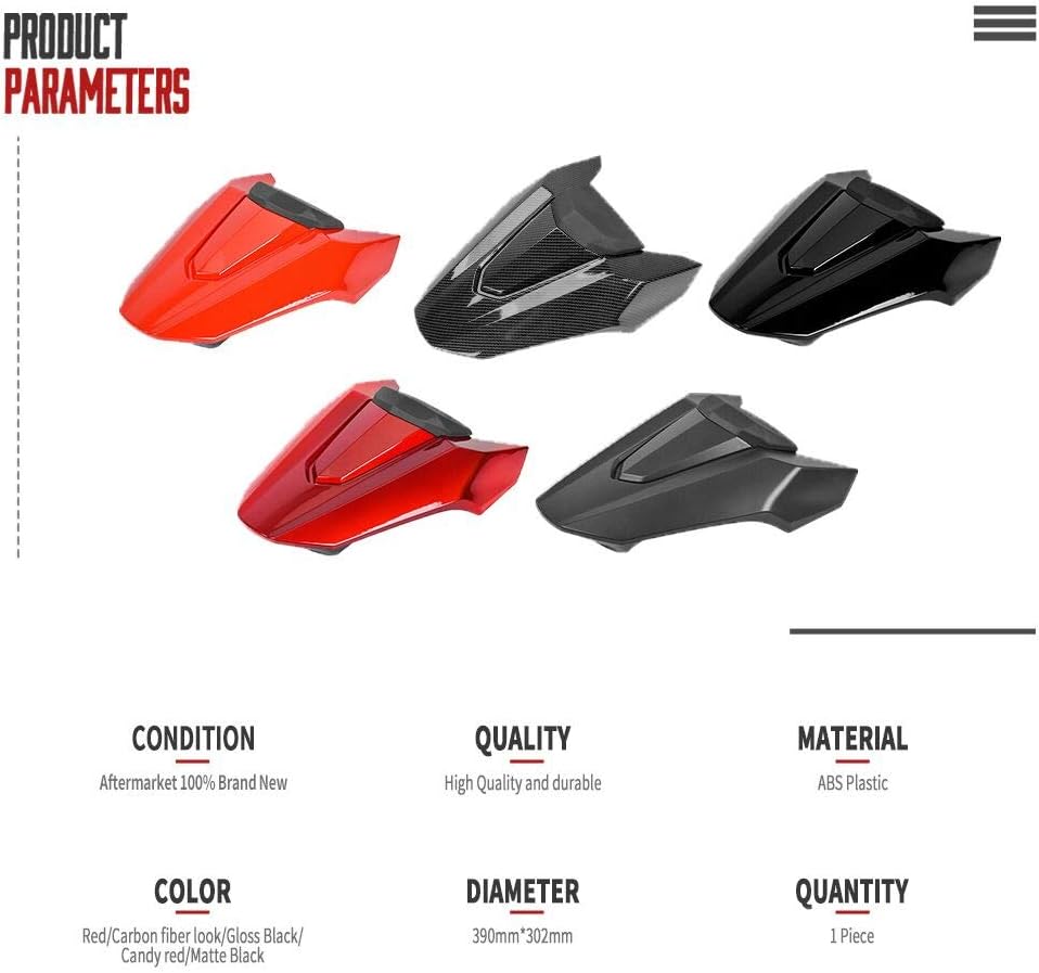 TAZGANTAX Verkleidungsabdeckung für Soziussitz hinten passend für HO-NDA CB650R CBR650R CB 650R CBR