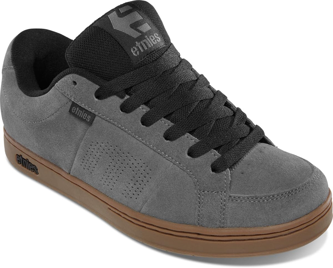 Etnies Herren Kingpin Skateboardschuhe 38.5 EU Grau Schwarz, 38.5 EU Grau Schwarz