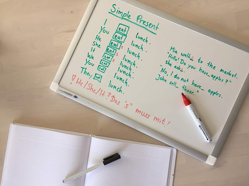 Legamaster 7-101033 Whiteboard Premium Plus, e3-Emaille, 45 x 30 cm, 45 x 30 cm