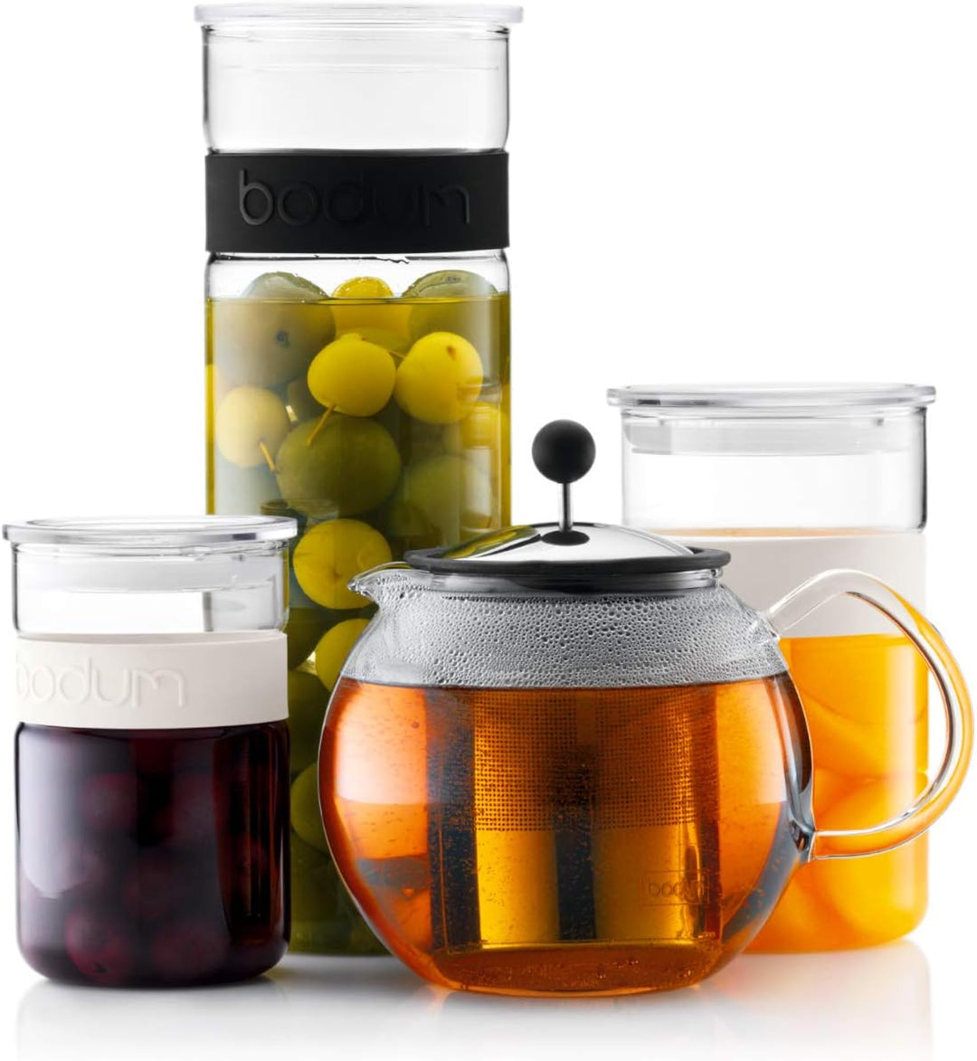 Bodum 1807-16 assam Teebereiter (French Press System,Permanent Edelstahlfilter,Glasgriff),0,5 liters